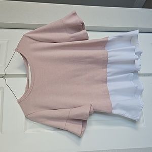 Peep Back Pink Blouse